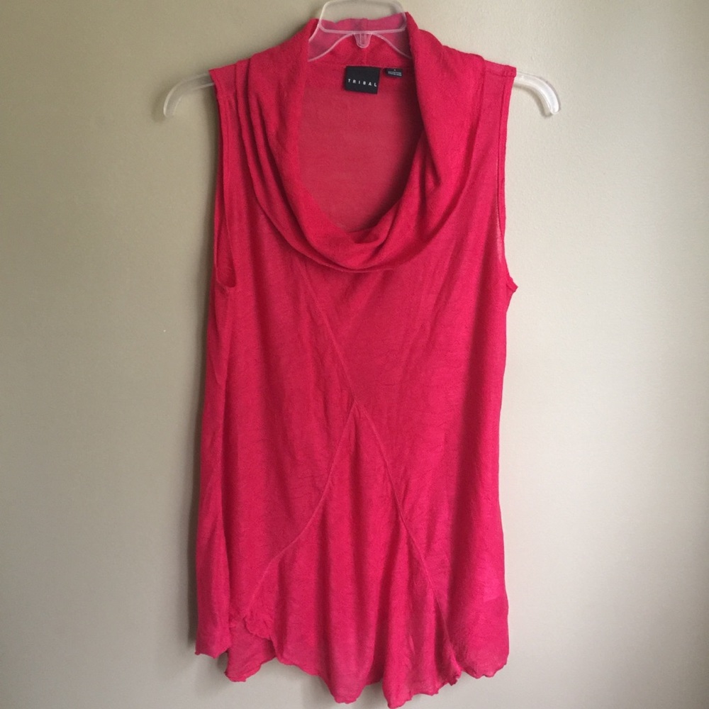 TRIBAL Crochet Tunic Red Dress